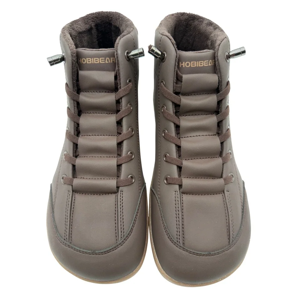 Hobibear Barefoot Boots Men 42 Brown Excellent Faux Fur Minimalist WS54557122